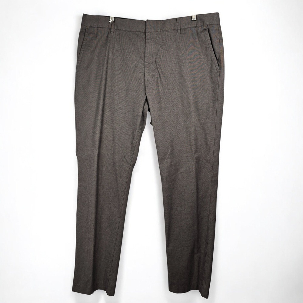 Bonobos Dress Pants Mens 40x32 Classic Fit Charcoal Brown Micro Dot‎ Pattern